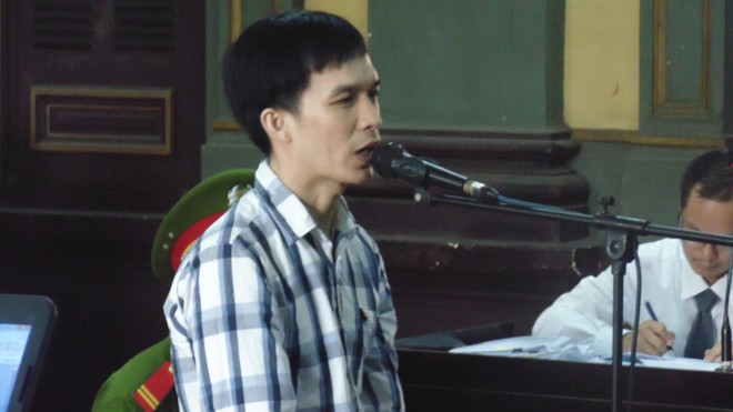 Huỳnh Văn Phúc khai nhận chỉ một mình gây án và được tòa chấp nhận. Ảnh: Tân Châu 