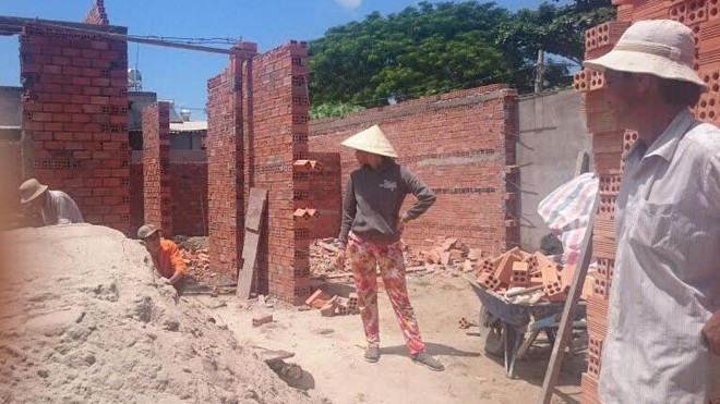 Công trình xây dựng trái phép tại hẻm 58 Bắc Sơn, phường 11, TP. Vũng Tàu