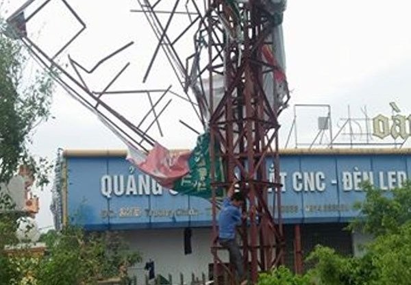 Nam Định thiệt hại nặng do bão số 1