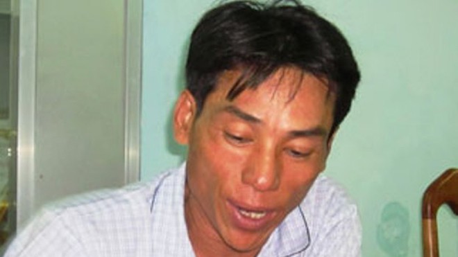Đặng Văn Tuấn tại Cơ quan công an sau khi bị bắt giữ (Ảnh: CA cung cấp).
