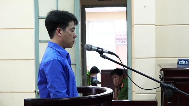 Đặng Văn Tuấn xin nhận án tử hình. Ảnh: Tân Châu