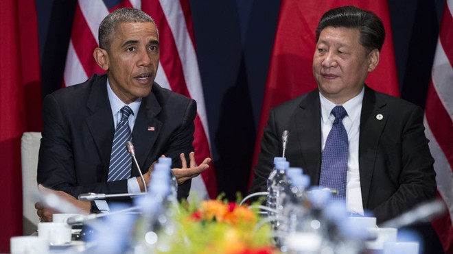Ông Obama sẽ nêu vấn đề biển Đông trong cuộc gặp với Chủ tịch Trung Quốc Tập Cận Bình trước thềm hội nghị thượng đỉnh G20 ảnh: Telegraph