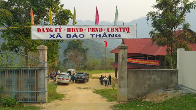 Xã Bảo Thắng (huyện Kỳ Sơn, Nghệ An) nằm sát biên giới Lào. Ảnh: Hải Bình. 