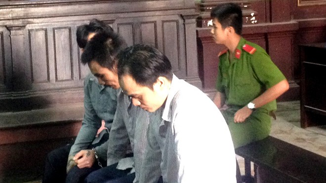 Các ‘đại bàng’ tại phiên tòa ngày 12/10. Ảnh: Tân Châu