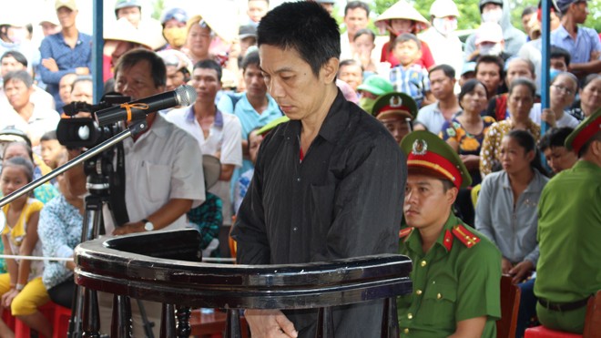 Bị cáo Nguyễn Văn Mười tại phiên tòa