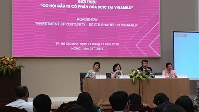 Buổi giới thiệu cơ hội đầu tư vào VNM tại Sở giao dịch chứng khoán Hồ Chí Minh do SCIC tổ chức 