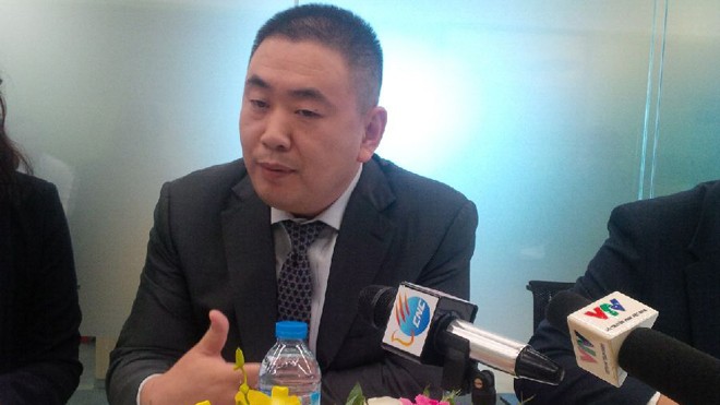 CEO Huawei khu vực Đông Nam Á, ông David Sun, tại buổi trao đổi với báo chí Việt Nam. Ảnh : Việt Hùng