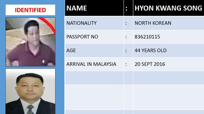 Thông tin về 2 người Triều Tiên mà cảnh sát Malaysia muốn thẩm vấn ảnh: CNA