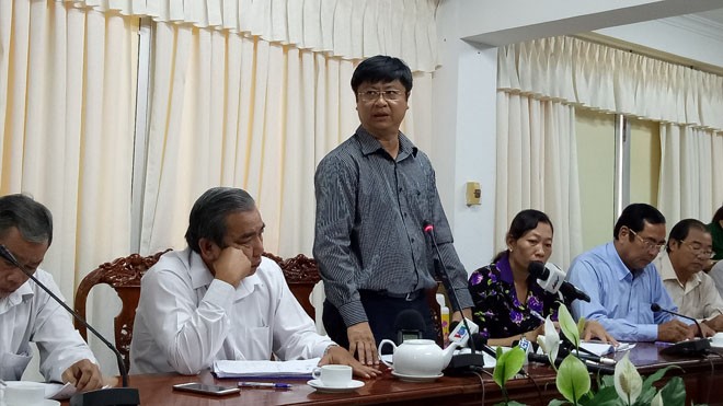 Ông Trương Quang Hoài Nam, Phó chủ tịch UBND thành phố Cần Thơ phát biểu Ảnh: Hòa Hội