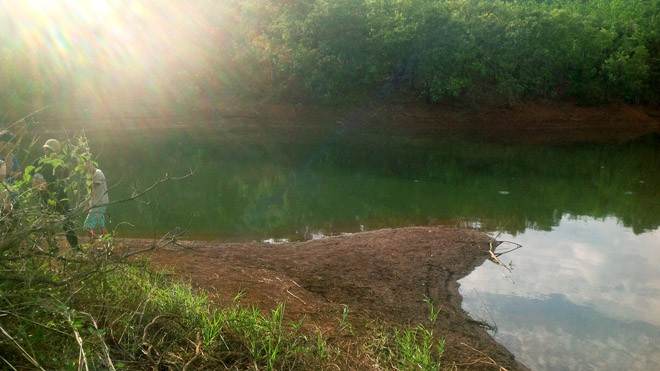 Khu vực hồ dâng thủy điện Sê San 4, nơi 4 nữ sinh bị đuối nước