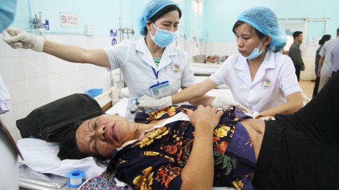 Những nạn nhân còn lại đang được điều trị tại bệnh viện Đa khoa tỉnh Gia Lai 