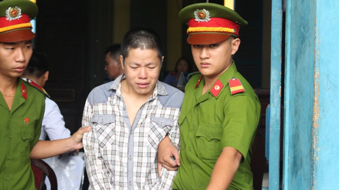 Nguyễn Văn Hiệp tại tòa phúc thẩm ngày 6/6. Ảnh: Tân Châu
