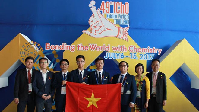 Đoàn Việt Nam đoạt 3 Huy chương Vàng Olympic Hóa học quốc tế