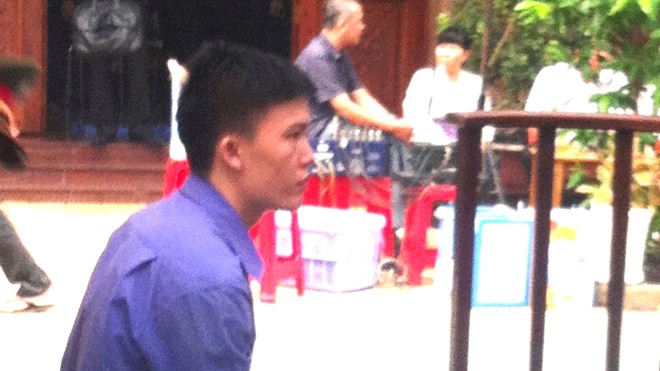 Phan Văn Dan tại phiên tòa. Ảnh: Tân Châu 