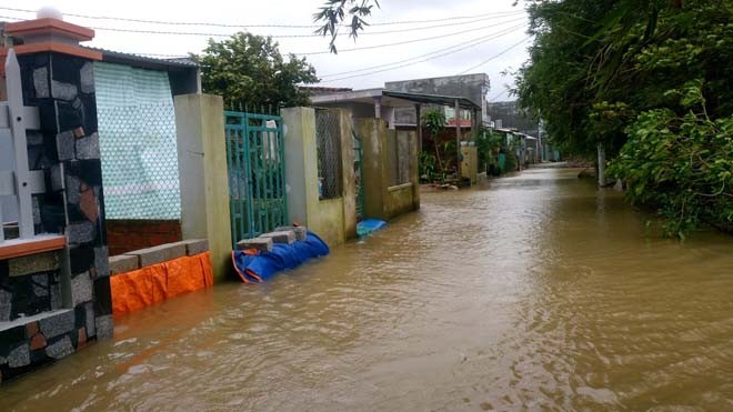 Trong tháng 11, huyện Tuy Phước và Phù Cát phải hứng chịu 3 trận ngập lụt sau 2 cơn bão