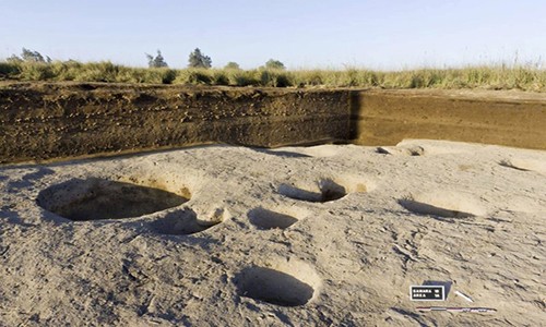Khu định cư 7.000 năm tuổi được khai quật ở phía bắc Ai Cập. Ảnh: AFP.