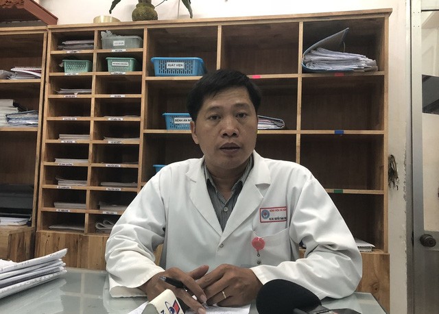 BS.CK II Nguyễn Thành Trung - Phó Giám đốc Bệnh viện đa khoa Đà Nẵng thông tin tình hình sức khoẻ bệnh nhân liên quan vụ nổ tàu cá ở Lý Sơn