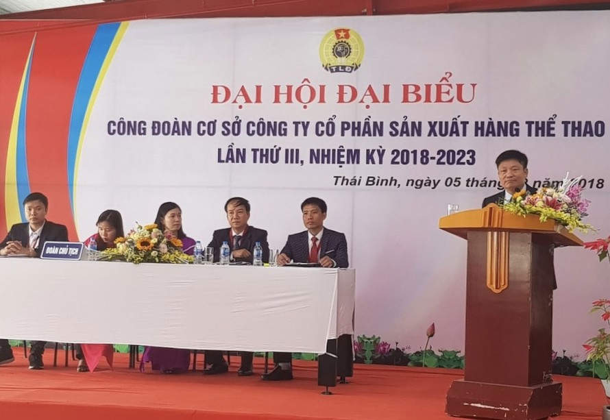 Đại hội đại biểu công đoàn cơ sở lần thứ 3, nhiệm kỳ 2018 - 2023 tại nhà máy MXP6, xã Minh Quang, huyện Vũ Thư với hơn 300 đại biểu tham dự đại diện cho hơn 15.000 nghìn Công đoàn viên trong công ty.