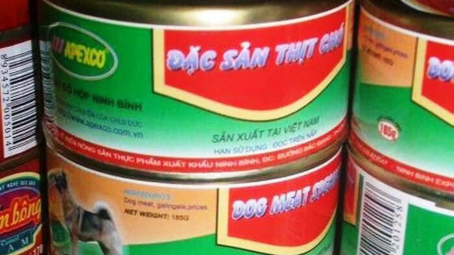 Xôn xao thịt chó đóng hộp tại Ninh Bình