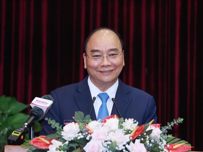Chủ tịch nước Nguyễn Xuân Phúc được Trung ương giới thiệu về TP Hồ Chí Minh để ứng cử Đại biểu Quốc hội Khóa XV. Ảnh: Thống Nhất/TTXVN