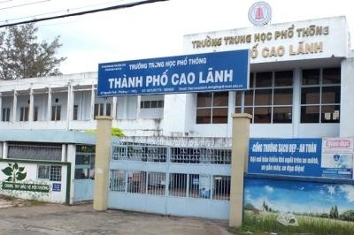 Trường THPT TP Cao Lãnh, Đồng Tháp. Ảnh: Báo Đồng Tháp