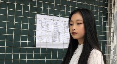 Nguyễn Đình Nguyệt Hà (19 tuổi) đang là sinh viên năm thứ nhất của trường Học viện Ngân hàng cả thấy vừa vui nhưng cũng có chút lo lắng khi sắp đi học trực tiếp. Ảnh: NVCC