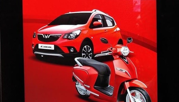 Mẫu xe cỡ nhỏ của Vinfast chuẩn bị ra mắt tại Hà Nội.