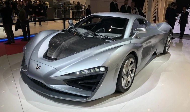 Siêu xe điện Arcfox GT được trưng bày tại Geneva Motor Show.