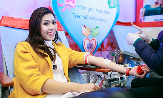 Nguyễn Thị Loan tích cực kêu gọi hiến máu