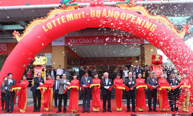 Lotte Mart khai trương trung tâm thương mại tại Hà Nội