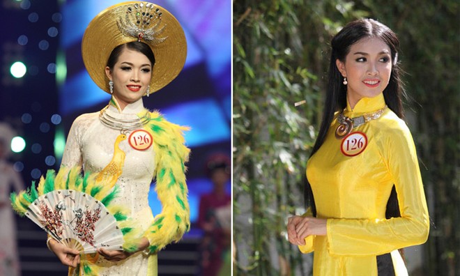 Lệ Hằng khi tham dự Hoa hậu Việt Nam 2012 tại Đà Nẵng.