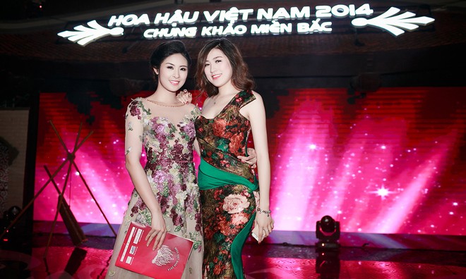 Hoa hậu Ngọc Hân, Á hậu Tú Anh khoe nhan sắc lộng lẫy trong đêm chung khảo.