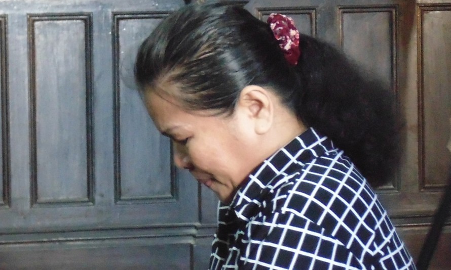 Bị cáo Trần Thị Hường tại phiên tòa phúc thẩm ngày 8/12.