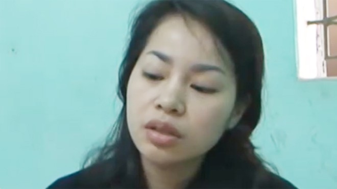 Trần Thị Vân tại cơ quan điều tra