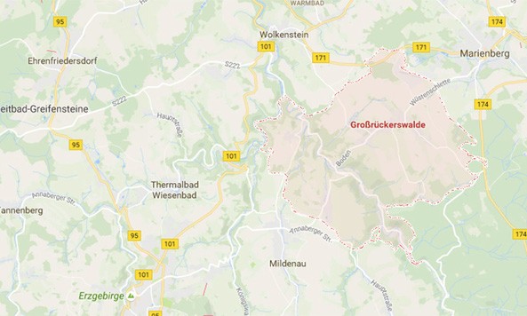 Tai nạn xảy ra ở bang miền Đông nước Đức. (Ảnh: RT).