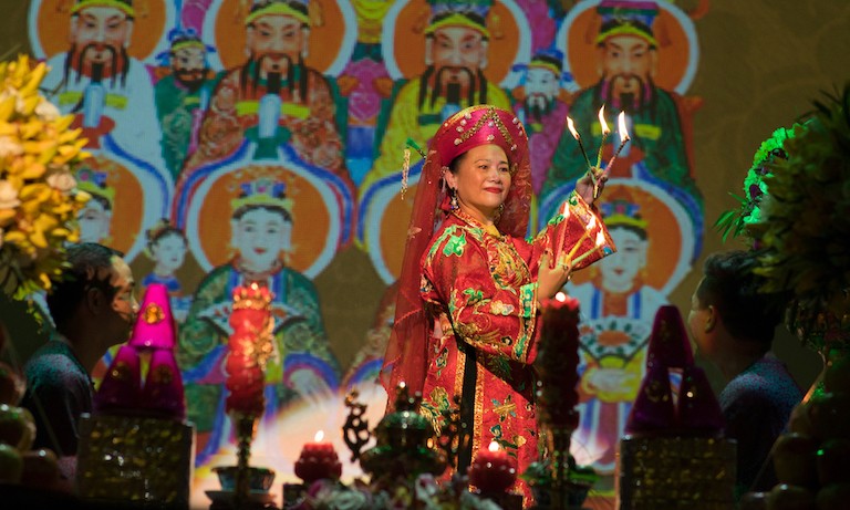 Lễ chào mừng 'Tín ngưỡng thờ Mẫu' là di sản văn hóa nhân loại