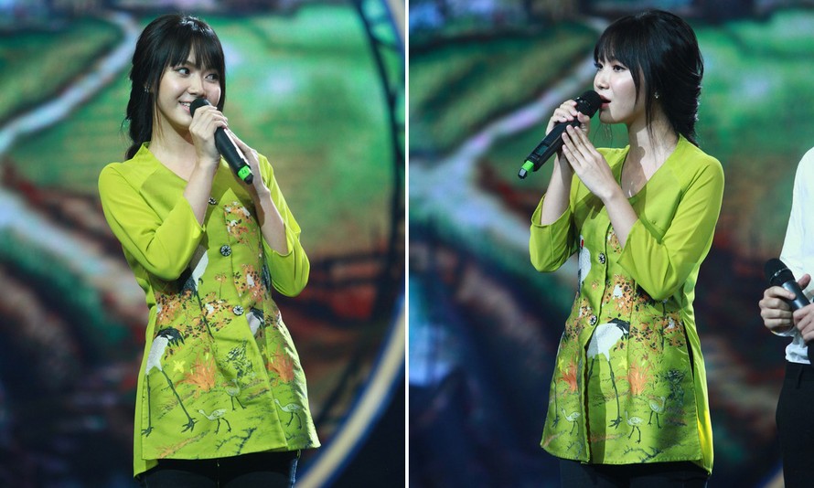 'Thánh nữ Bolero' Jang Mi mặc áo bà ba hát dân ca