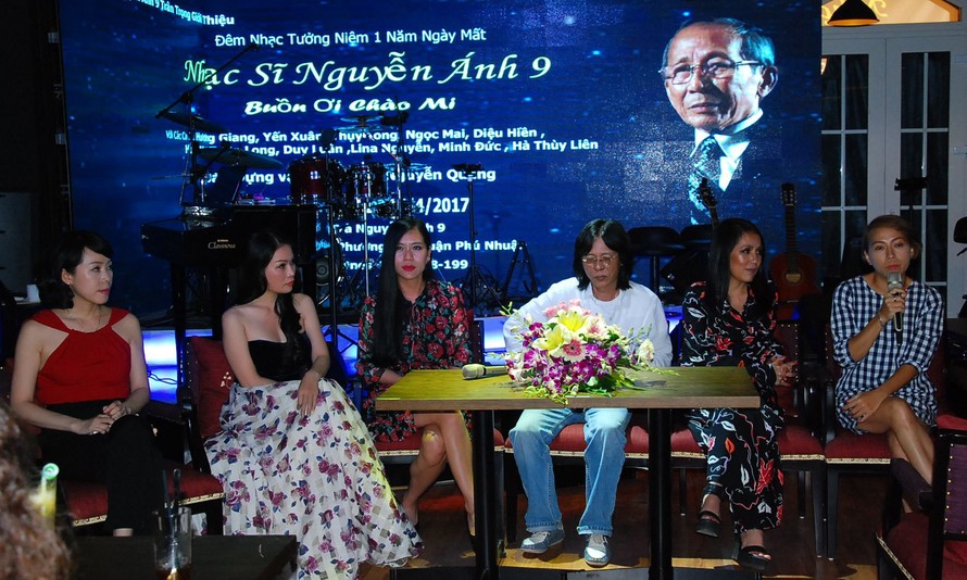 Nhạc sỹ Nguyễn Quang và các các ca sỹ sẽ tham gia đêm nhạc “Buồn ơi chào mi”.