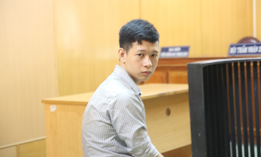 Bị cáo Nguyễn Ngọc Hồ tại phiên tòa. Ảnh: Tân Châu.