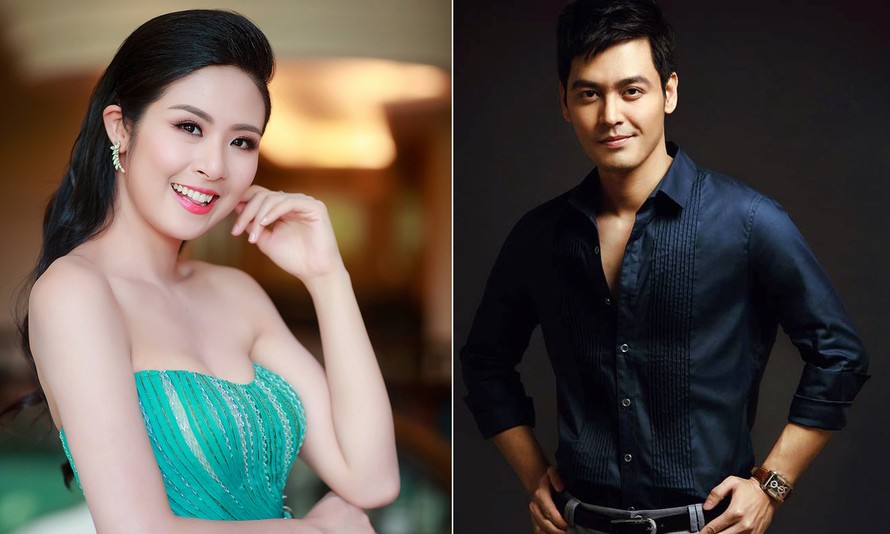 Hoa hậu Ngọc Hân, MC Phan Anh sang Thái Lan chấm thi nhan sắc.