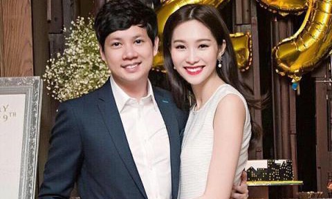 Hoa hậu Thu Thảo và bạn trai.
