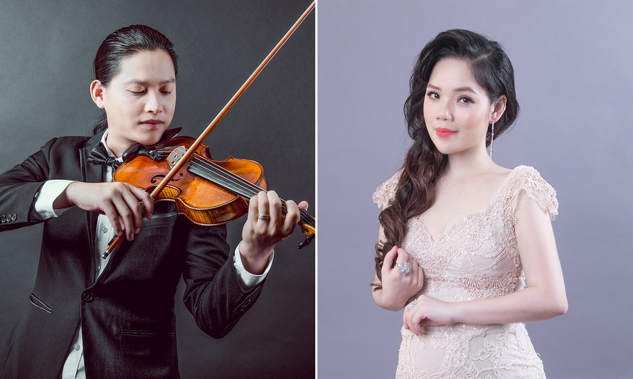 Vợ chồng Nghệ sỹ Violin Anh Tú (Tú “Xỉn”) và Nghệ sỹ Opera Việt Dung.