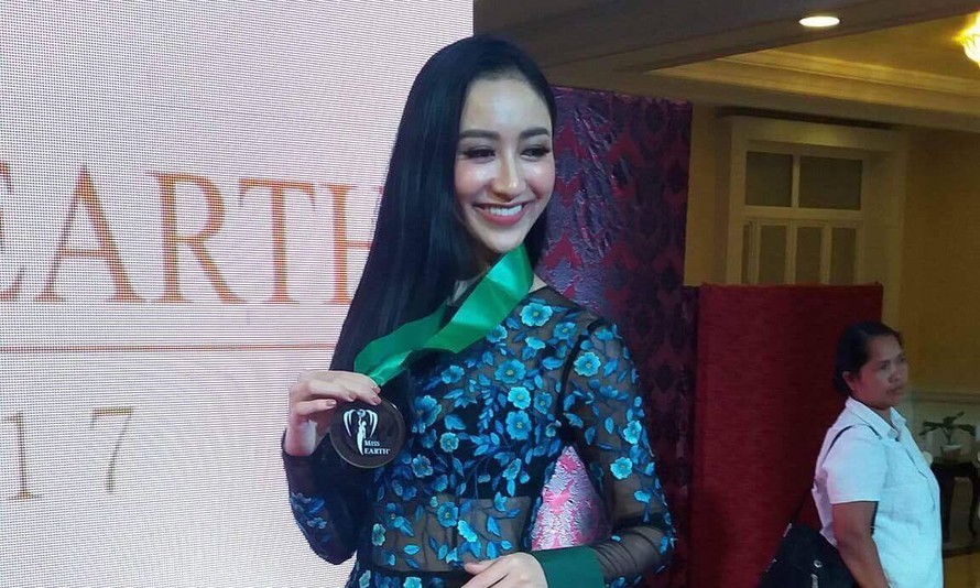 Hà Thu giành huy chương đồng phần thi tài năng tại Miss Earth