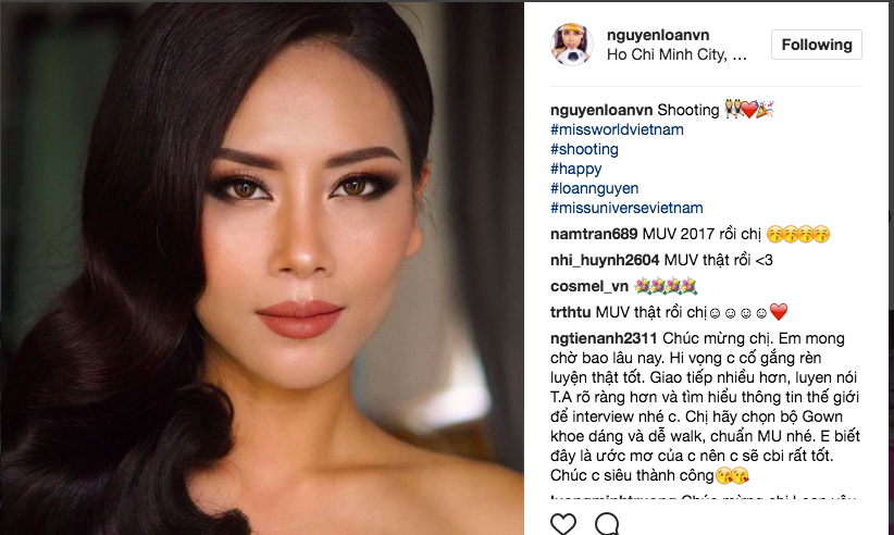 Nguyễn Thị Loan liên tục 'thả thính' về việc đi thi Miss Universe