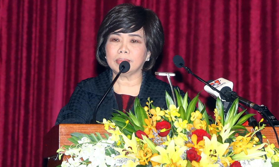 Bà Thái Hương phát biểu tại Hội nghị Xúc tiến đầu tư tỉnh Phú yên 2018.