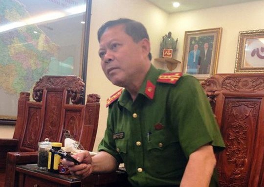 Nguyên Trưởng Công an thành phố Thanh Hóa Nguyễn Chí Phương khi còn đương chức.