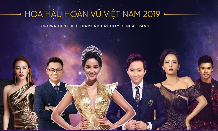 H'Hen Niê làm MC, hội ngộ Hoàng Thuỳ Linh ở bán kết Hoa hậu Hoàn vũ VN 2019.