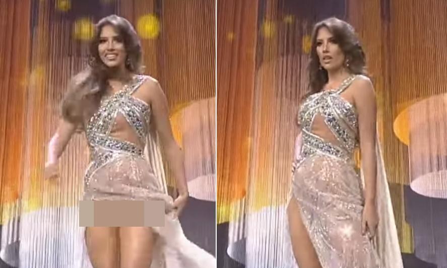 Hoa hậu Venezuela 'lộ hàng' gây sốc, Hoa hậu Panama 'lột váy' tại bán kết Miss Grand 