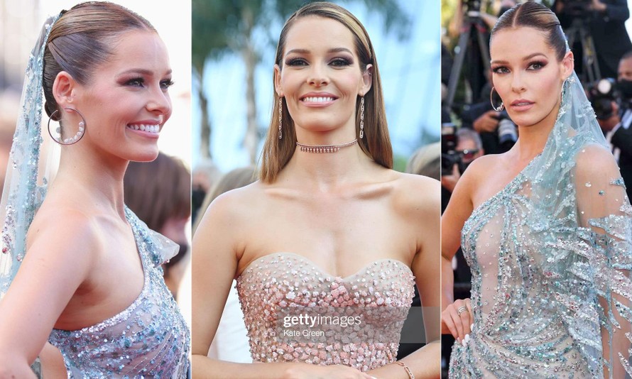 Mê mẩn với gu thời trang xuyên thấu của Hoa hậu Pháp 2018 ở Cannes
