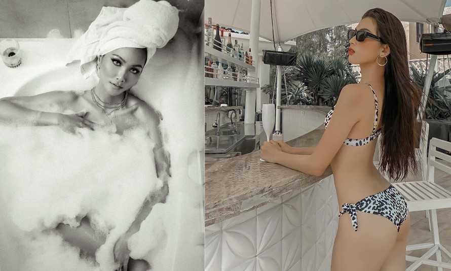 Á hậu Ngọc Thảo nóng bỏng với bikini, H'Hen Niê khoe dáng quyến rũ trong bồn tắm